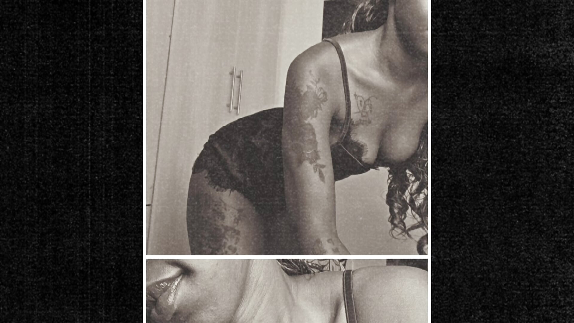 Sexy in Black😍 - video by sherry_1 cam model