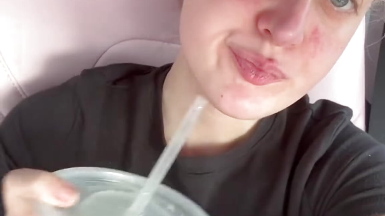 Tacobell mukbang 🌮💙🥤 - vídeo de la modelo de cam onlysage444