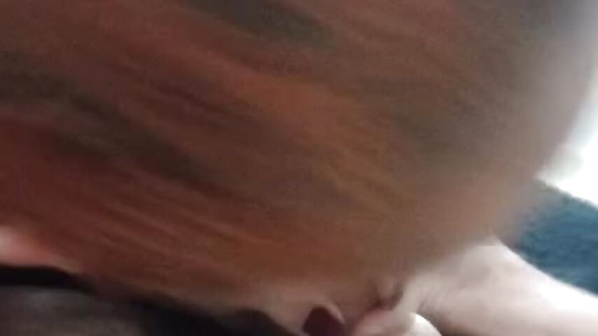 Ruivinha chupando marido