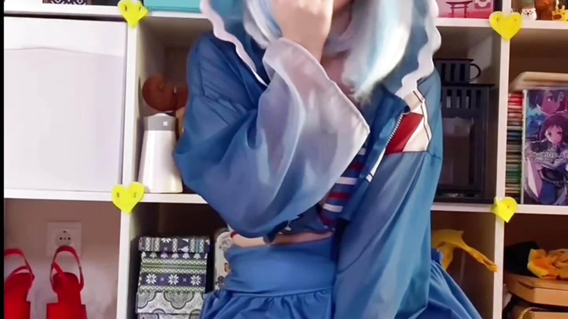 cosplay Gawr Gura - ShiroiFubuki 캠 모델의 동영상