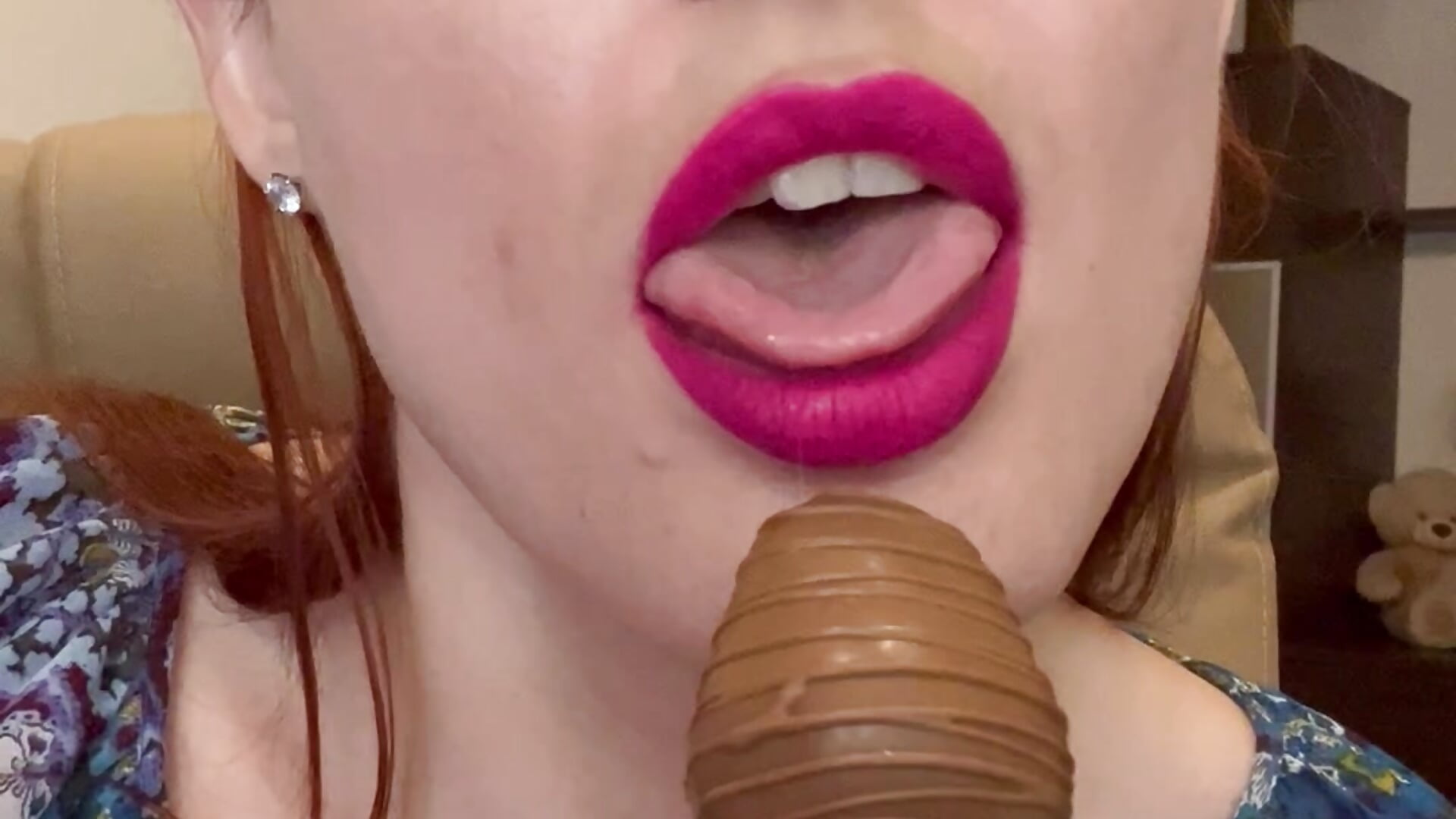 Do you like when a girl licks something? - video by LindaLiony cam model