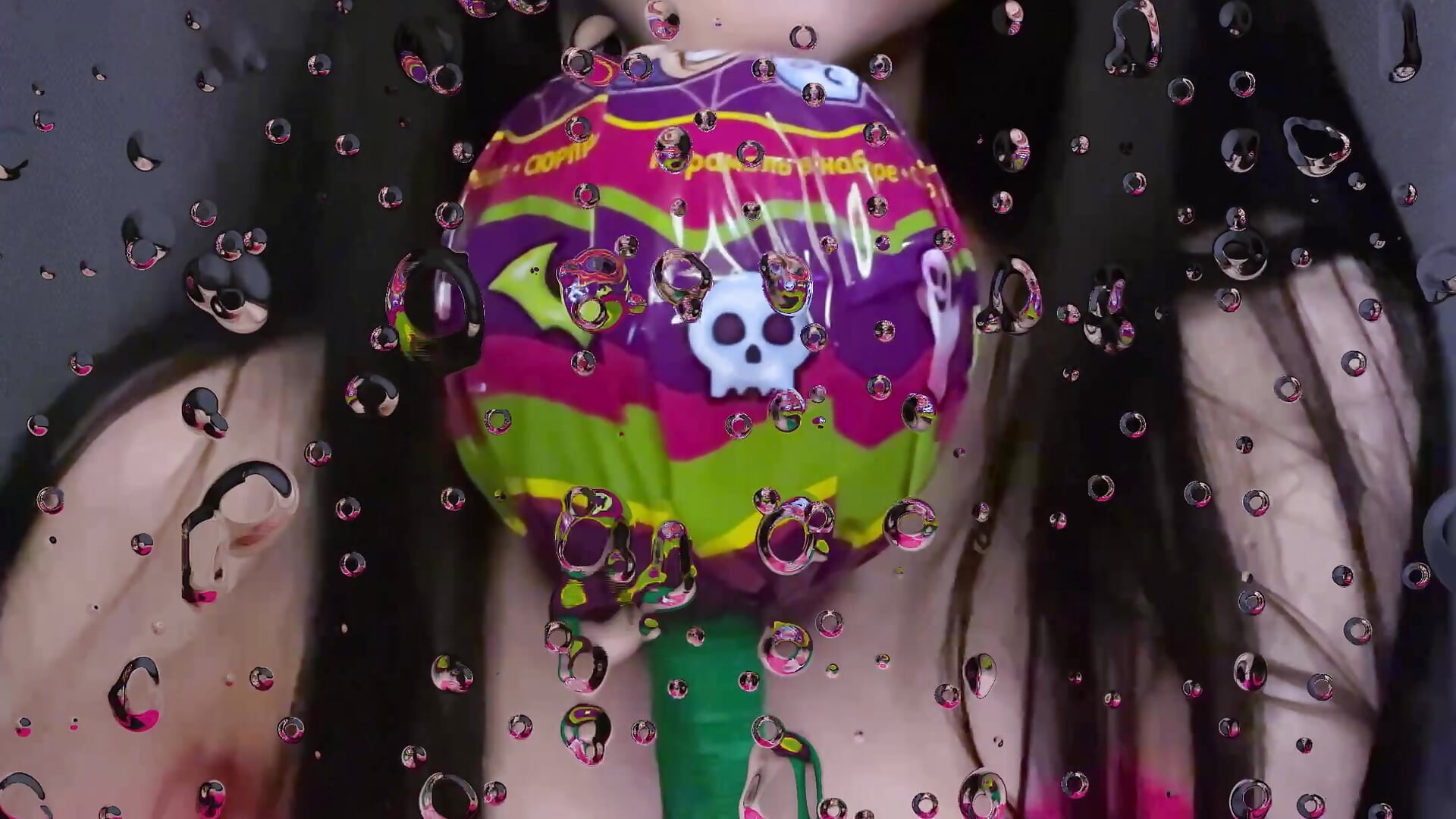 big lollipop (with a face)🍌🍭 - video by TropPicana cam model