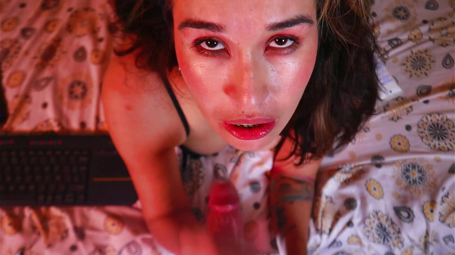 Close POV  fuck, leave the load on my face FULL vid - video by kathieandpovcock1 cam model