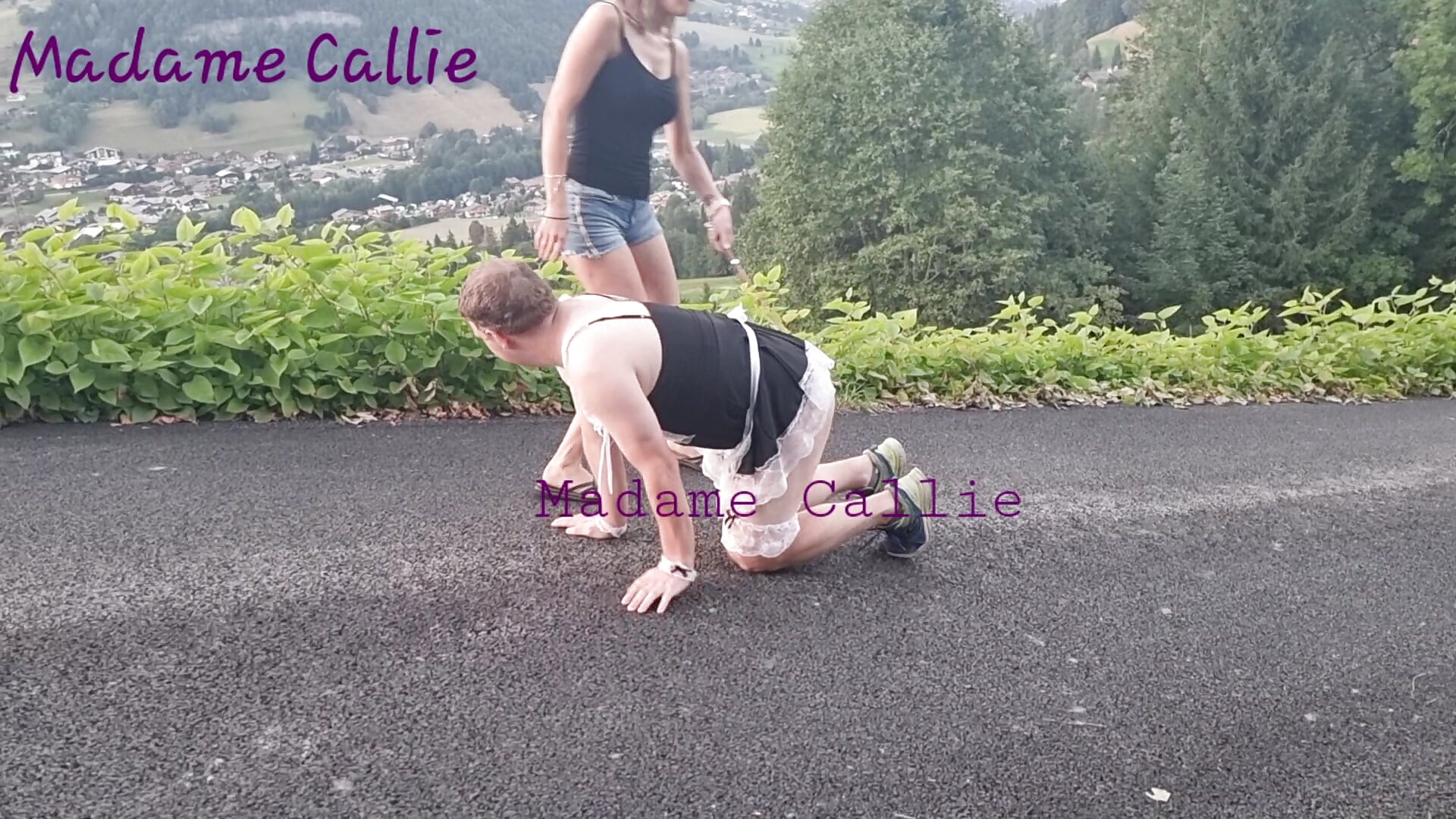 A 4 pattes sur la route + cravache
