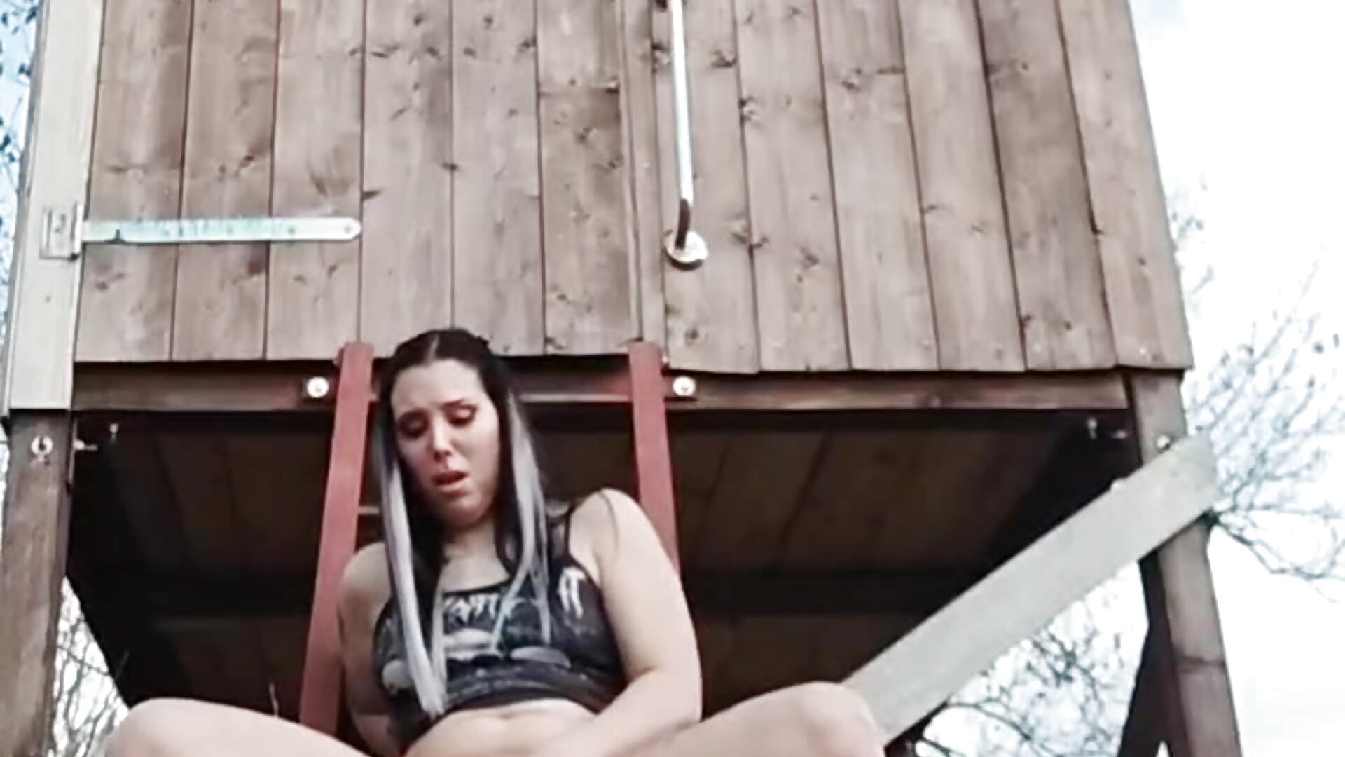 Hochstand 🪵💦 Dildofuck , Fingering and squirt ! RISKY - video by Provocunt cam model