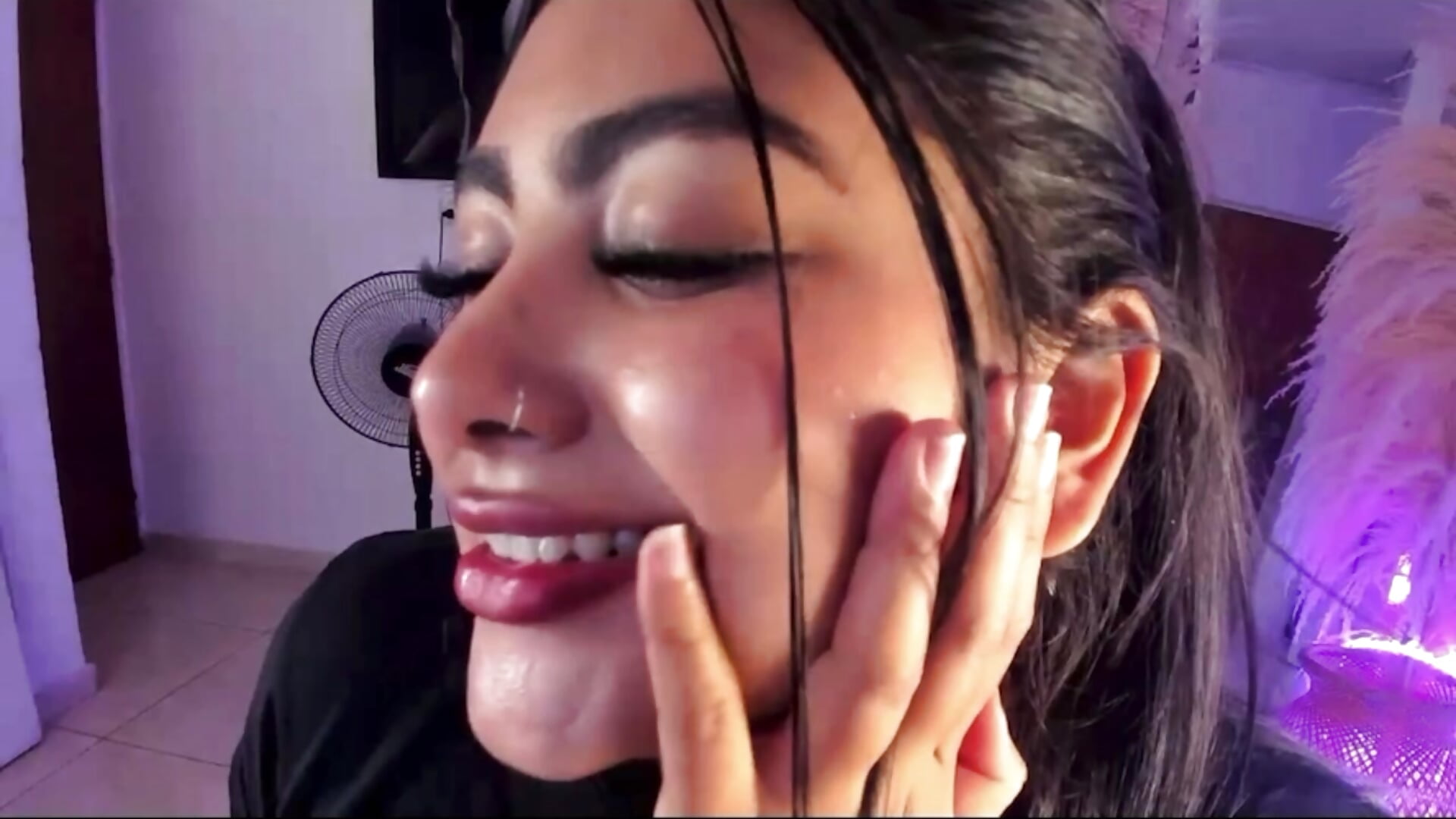 Piercing in the nose💘 - video by NatashaBrown12 cam model