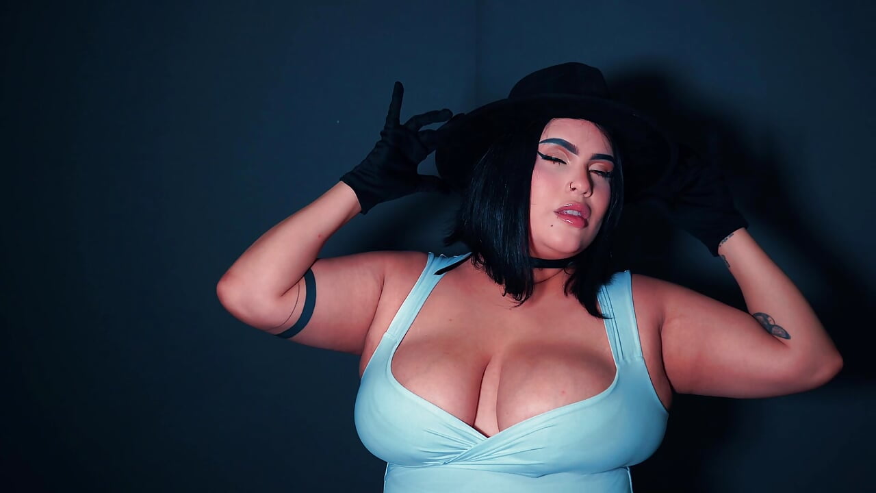 Temptation in Black – video modela na kameri MeryStone