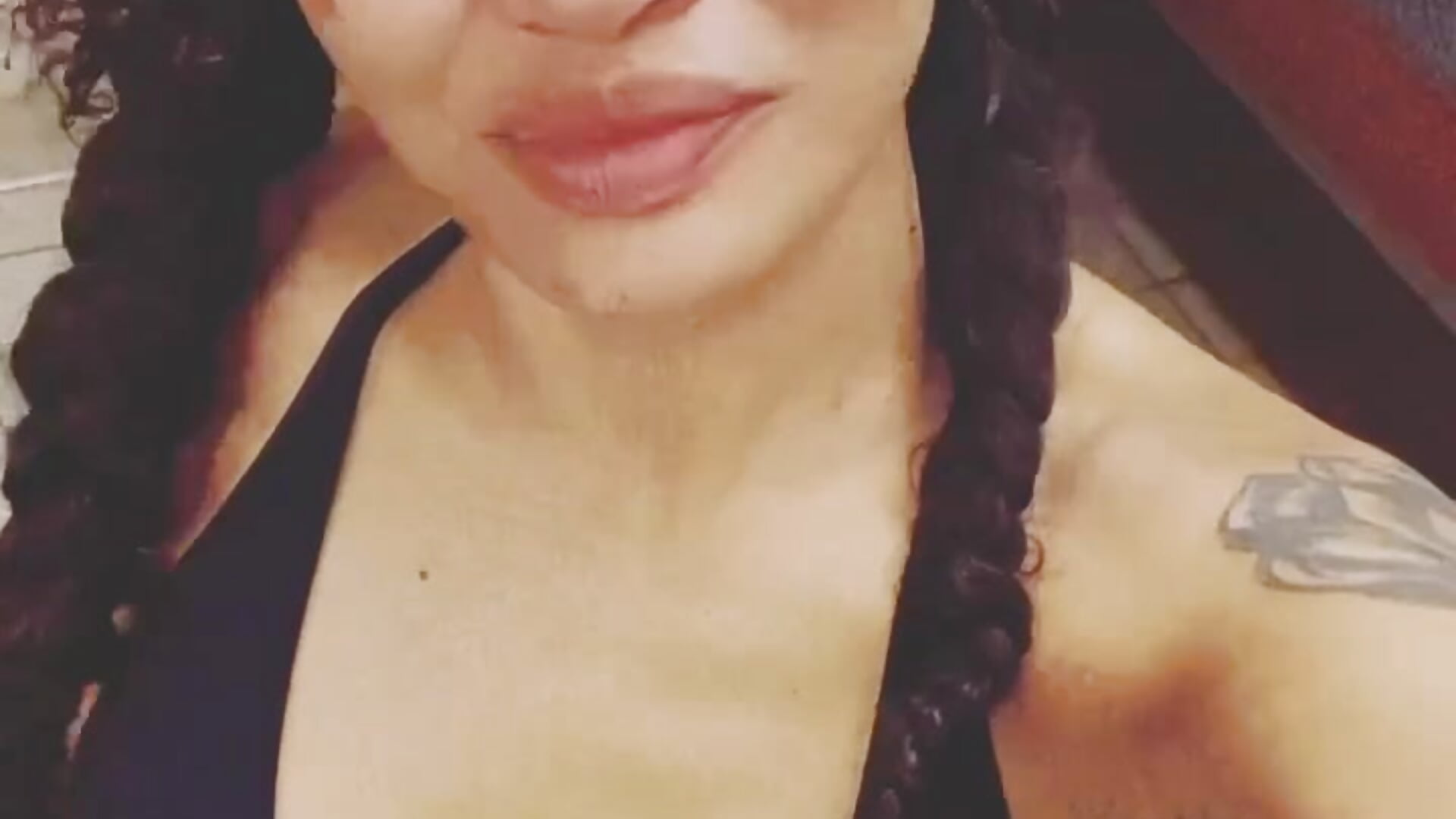 Sweaty in the gym