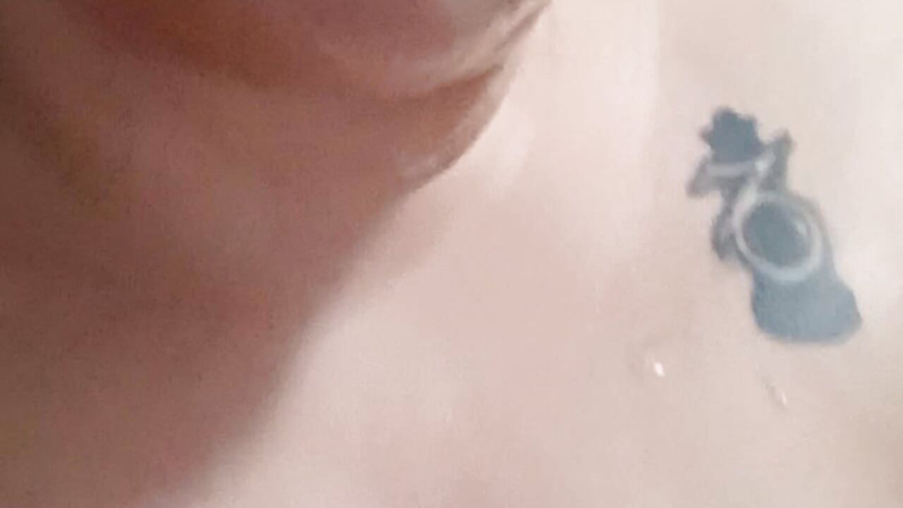 After he oiled me up and titty fucked me! He nutted all over my face and titties!