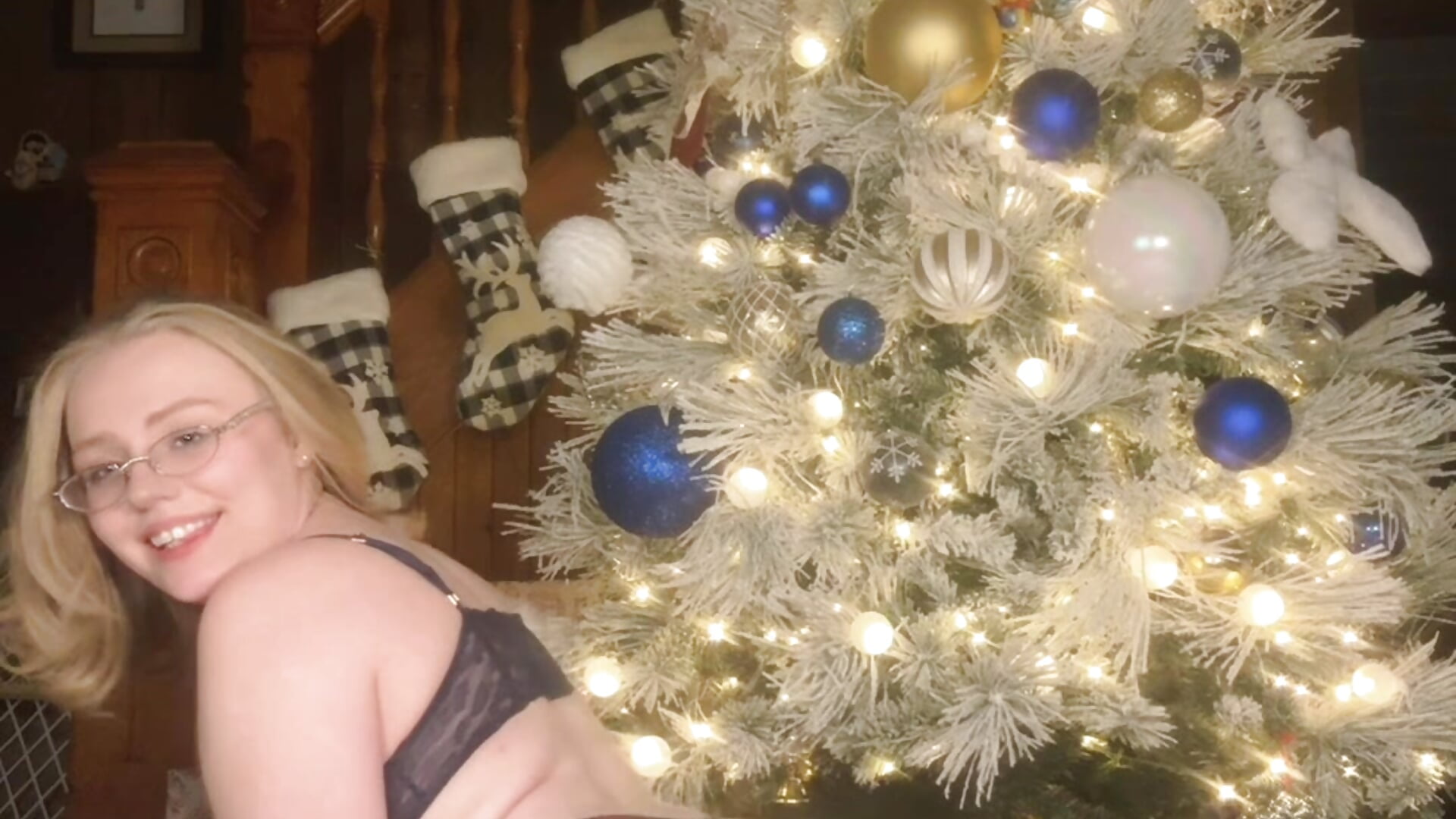 Dancing and twerking in a thong