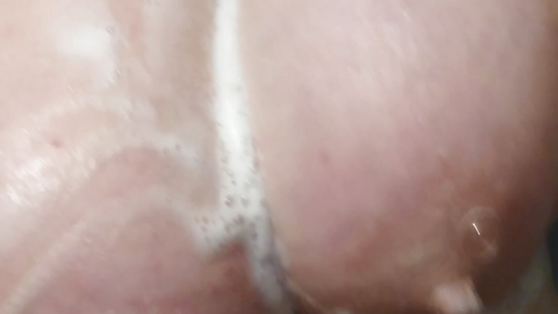 Wash my big boobs in the shower