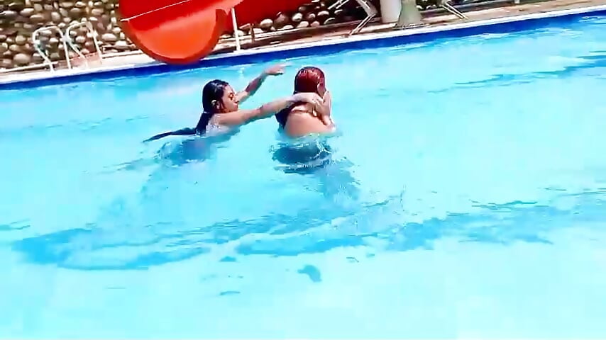Pool enjoying