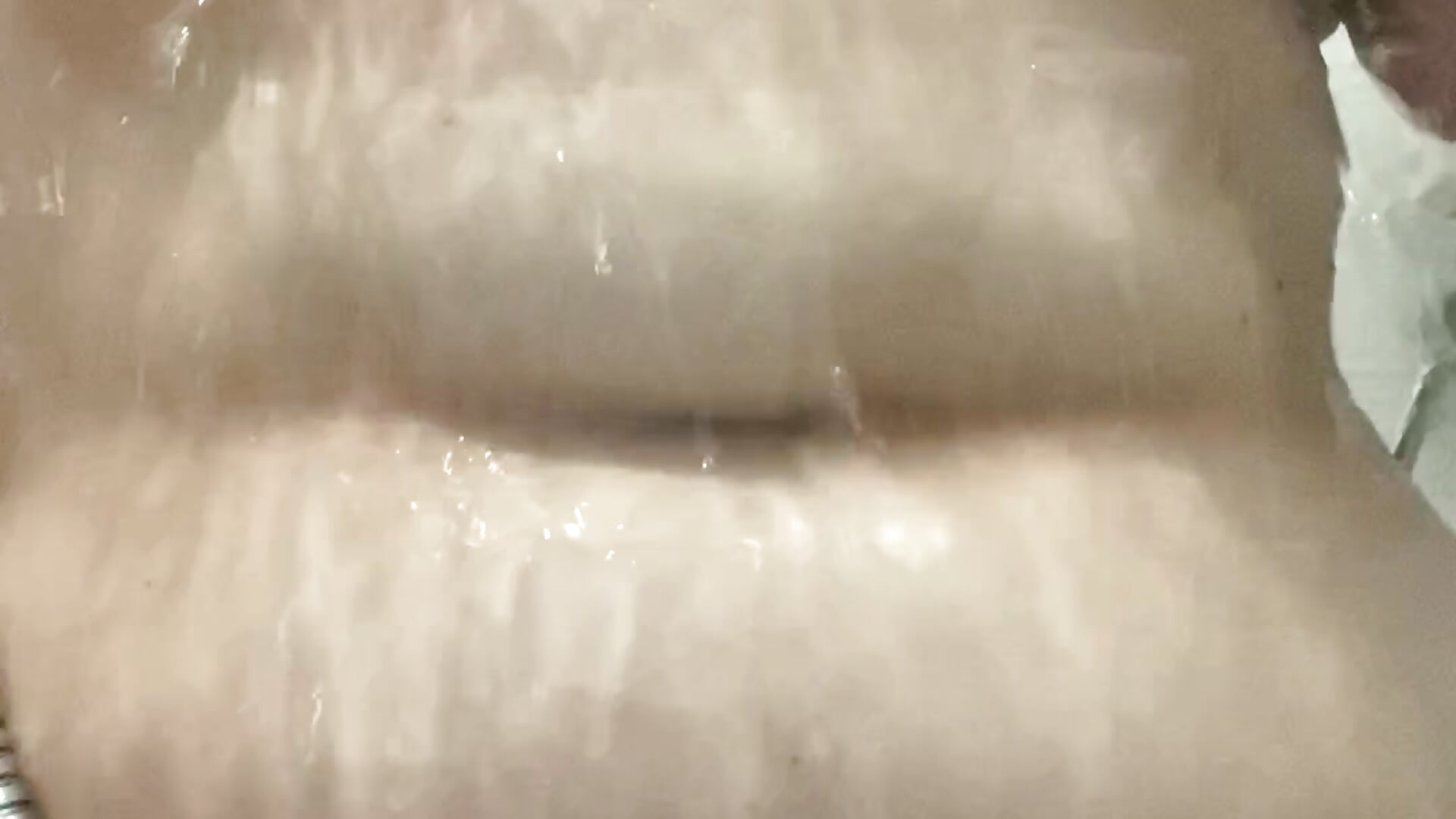 Giant tits pressed against glass in hot steamy shower, pussy press too!! - video by GracieMoon cam model