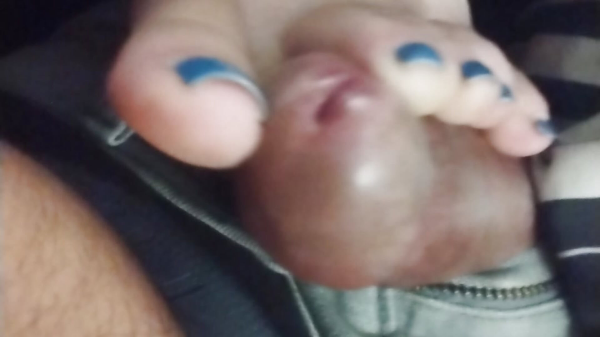 Female Roommate Frenulum Edges Trans to Cum w/ Toes & Feet | Worship Her Cock