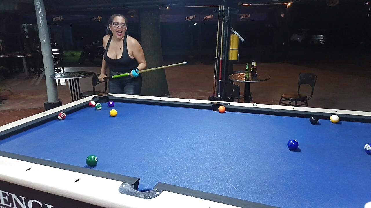 Playing billiards - video by dakota_johnson10 cam model