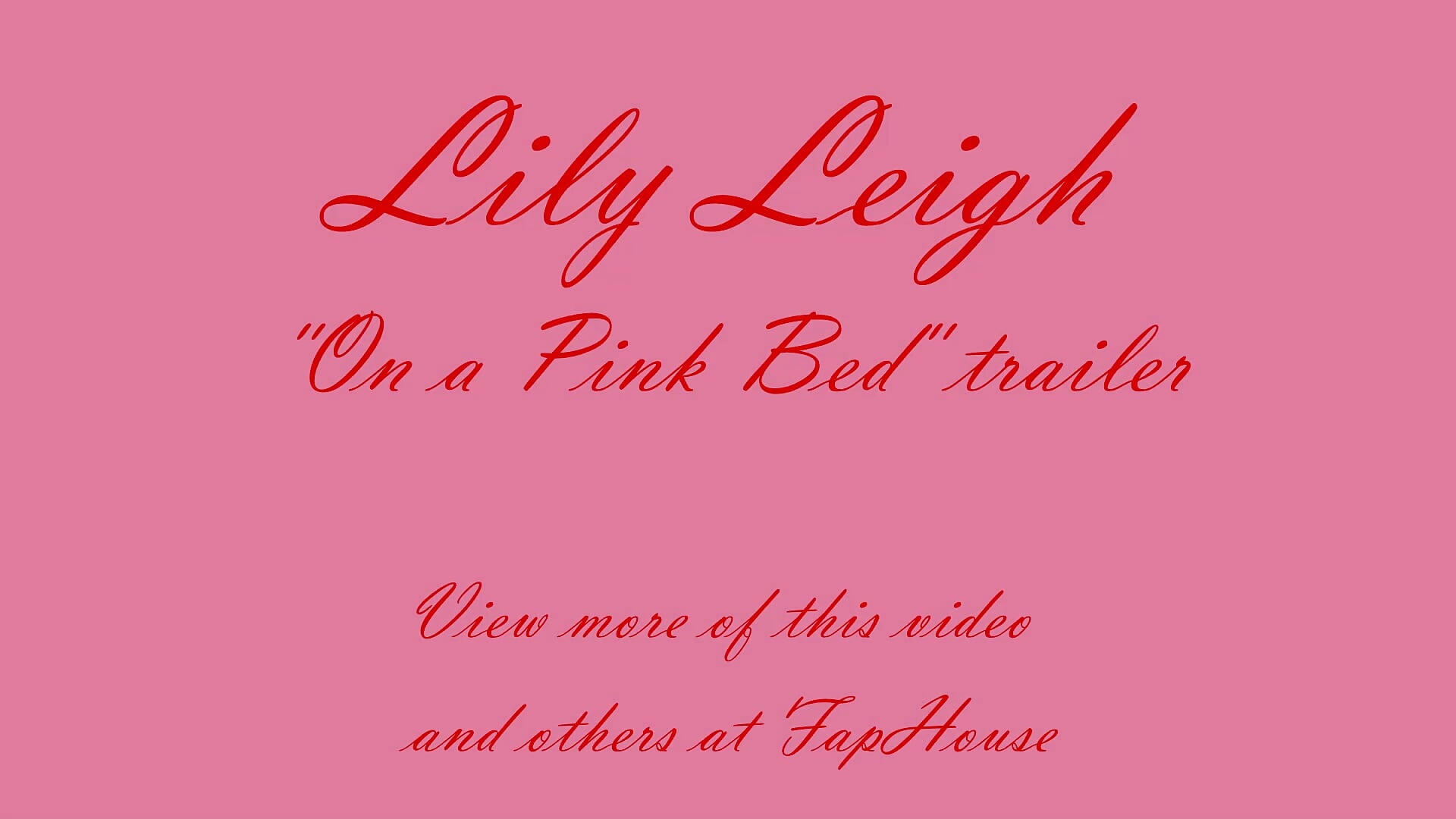 Lily Leigh's "On a Pink Bed" trailer－カメラキャストのLily_Leigh1の動画