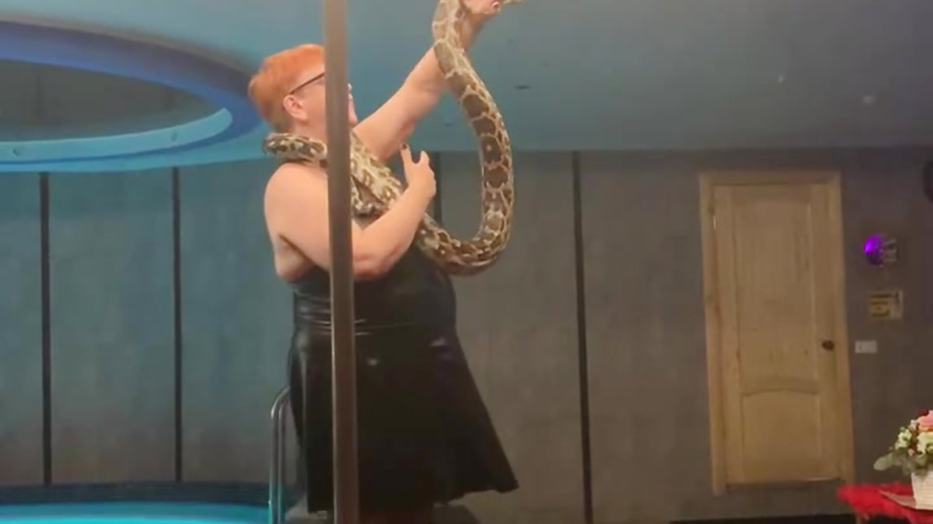 Dancing with a python - video di Klio5678 modella di cam