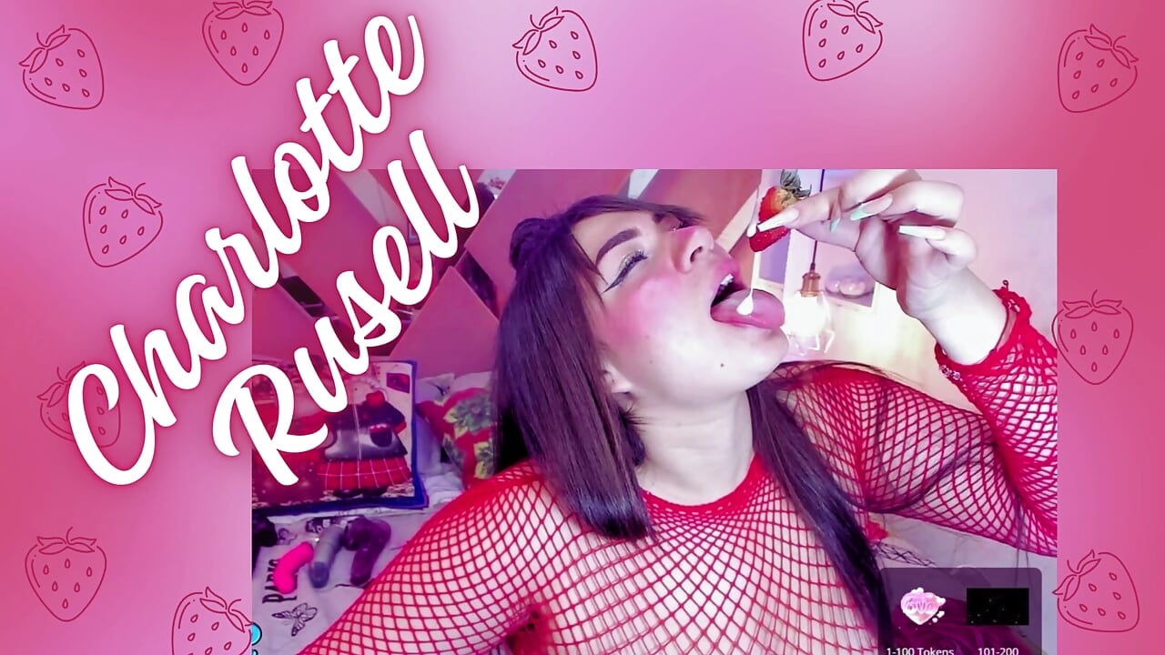 Strawberry - video by Charlotte-Rusell cam model