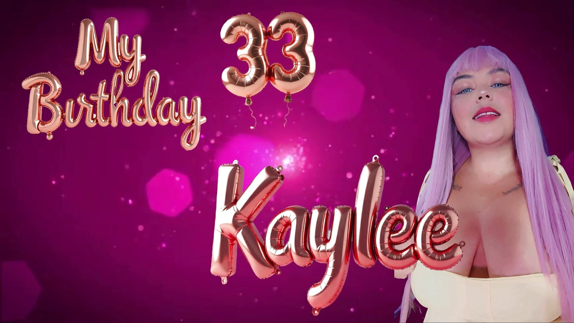 My birthday 33 - video by Horny_kaylee cam model