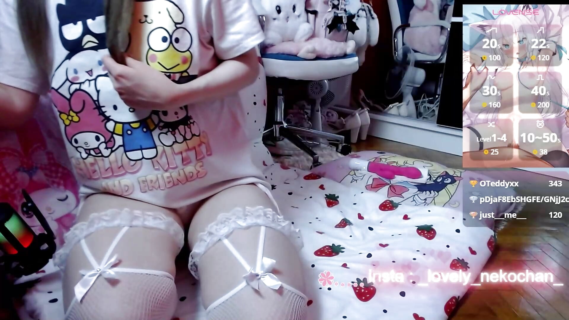 lovelynekochan pussy play till cum so hard - video by lovely_nekochan cam model