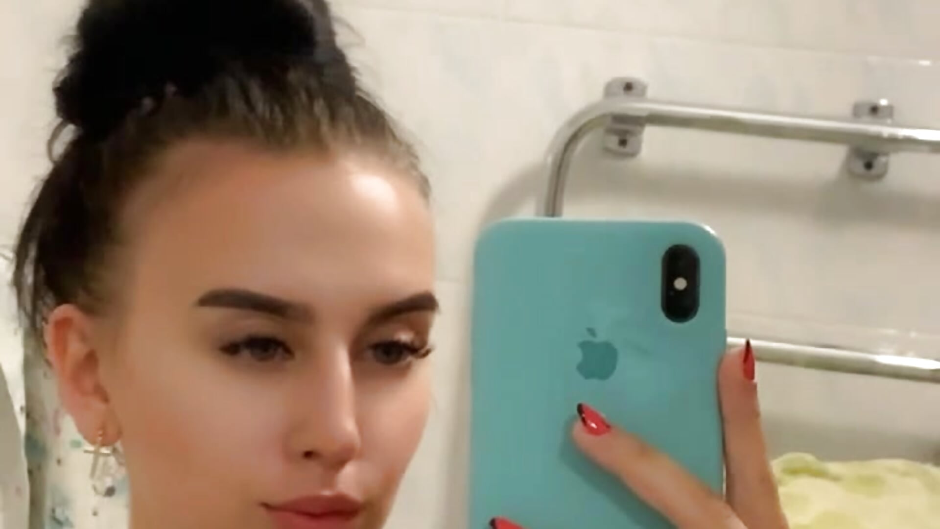 In bathroom