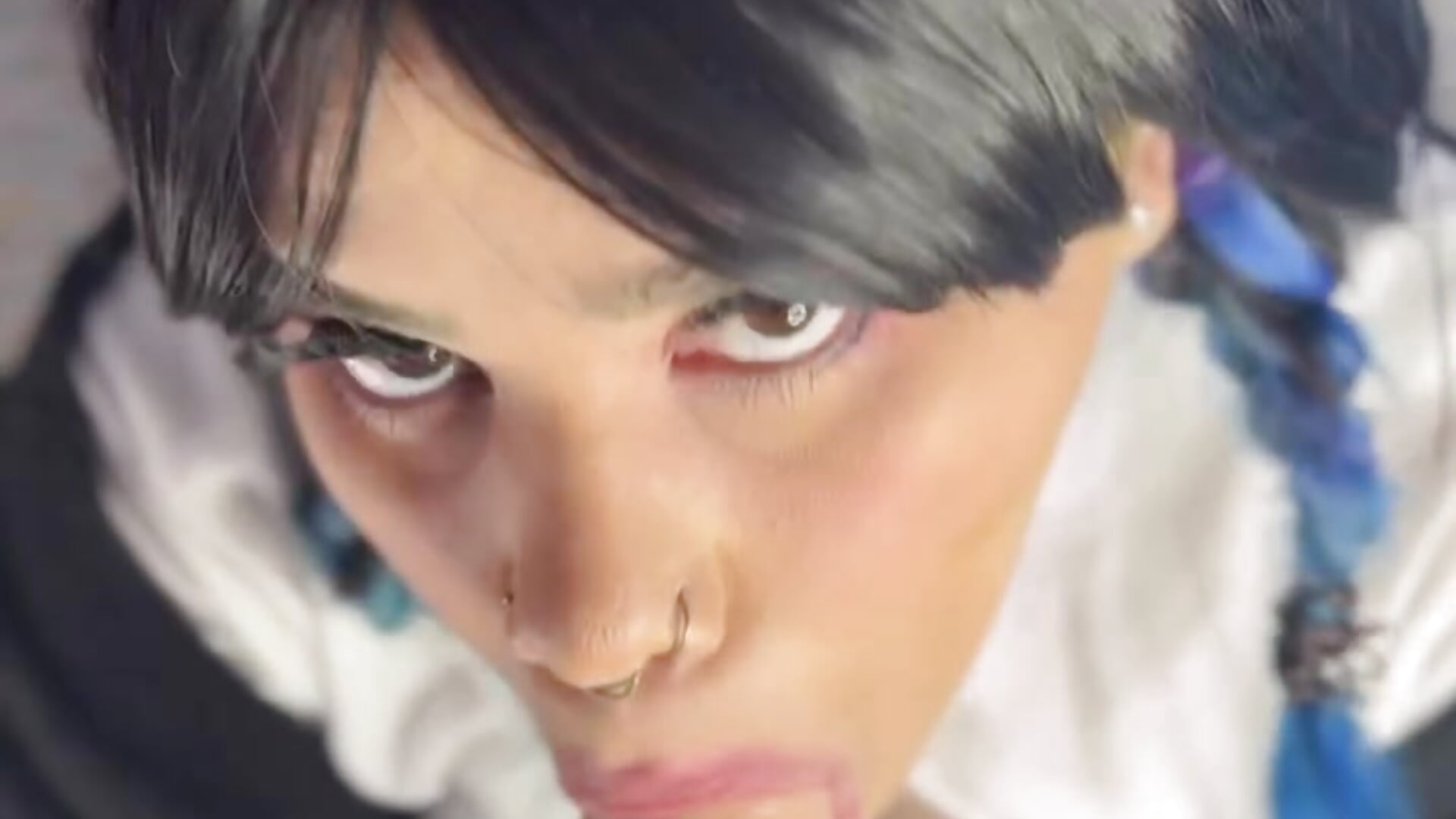 Goth blowjob (wednesday cosplay) - video di albaismynameX modella di cam