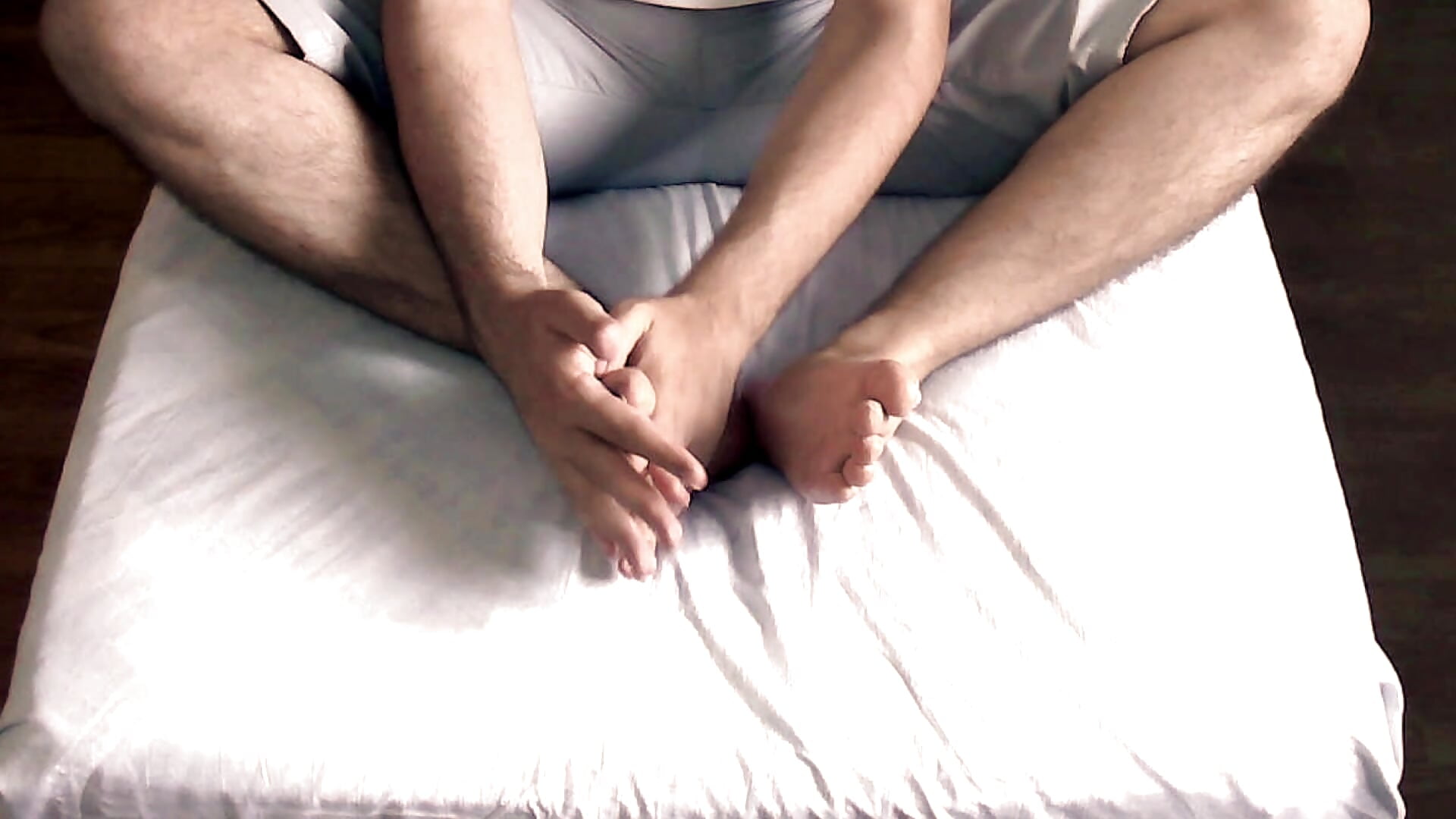 Feet massage with cream - video by horsetouchmodel cam model