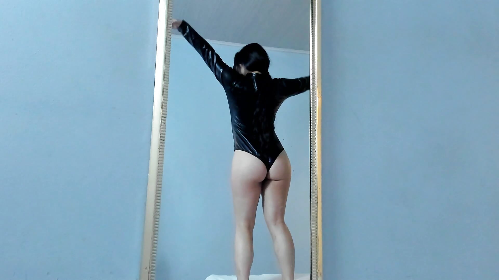 Tease dance in the mirror