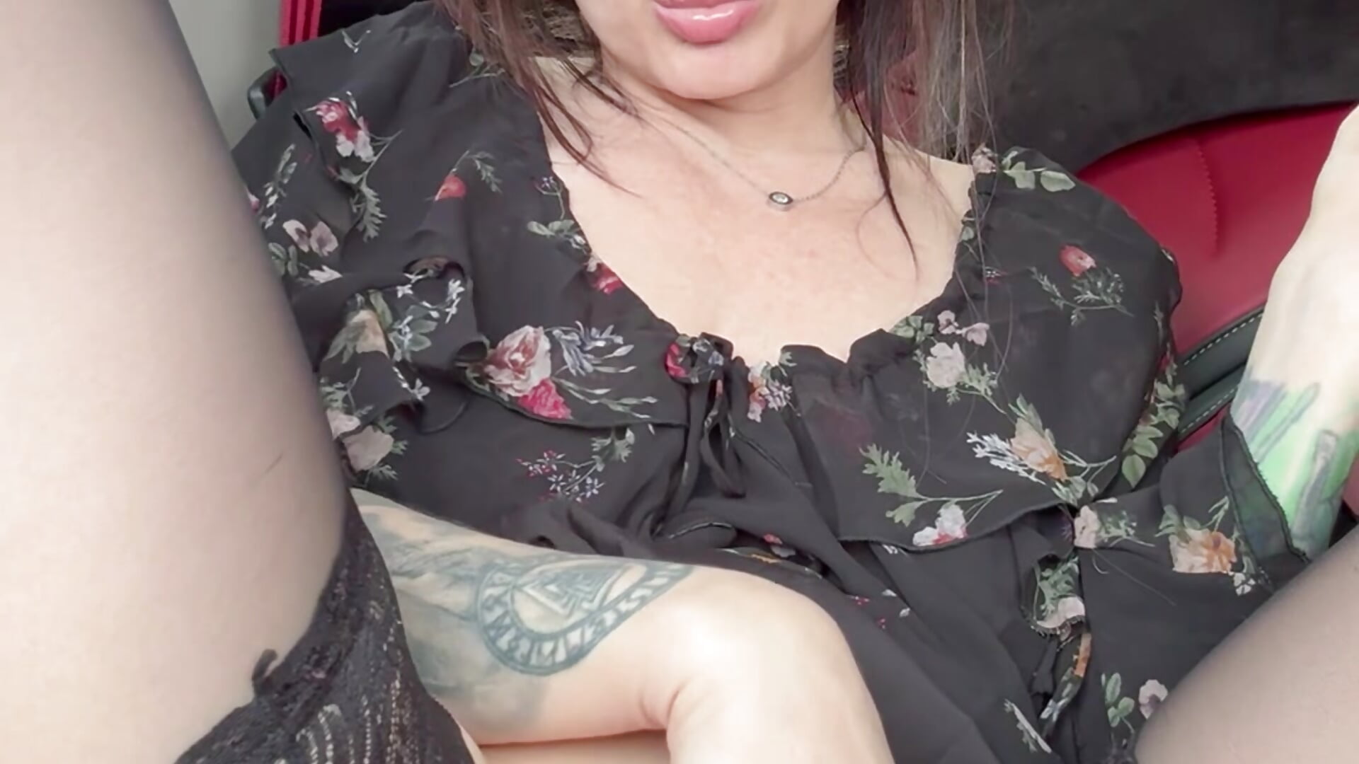 Masturbation in car