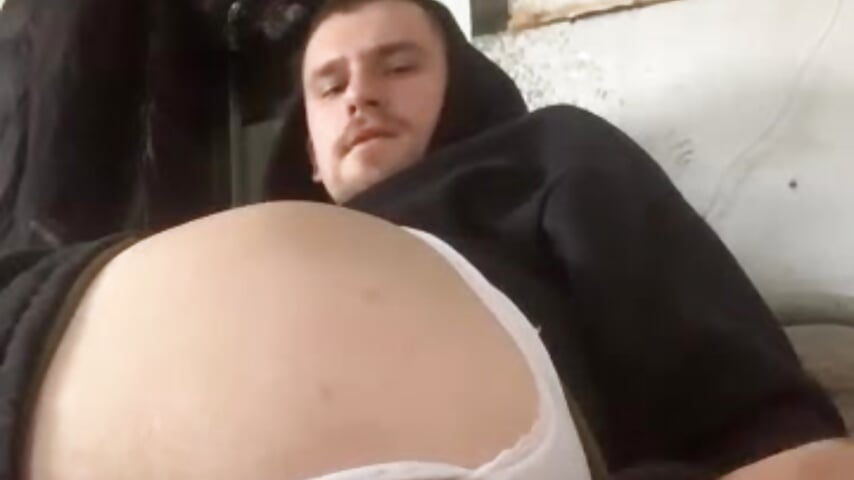 Fucking my ass with a dildo in white panties - vídeo de Boysex227 modelo de câmara