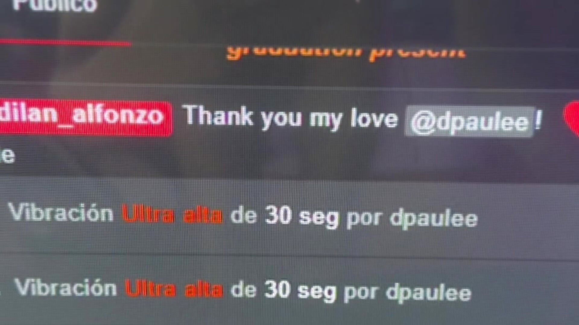 The day I was very happy thanks to you, my love, MVP dpaulee 🥰💗😍 - vidéo du modèle de showcams dilan_alfonzo