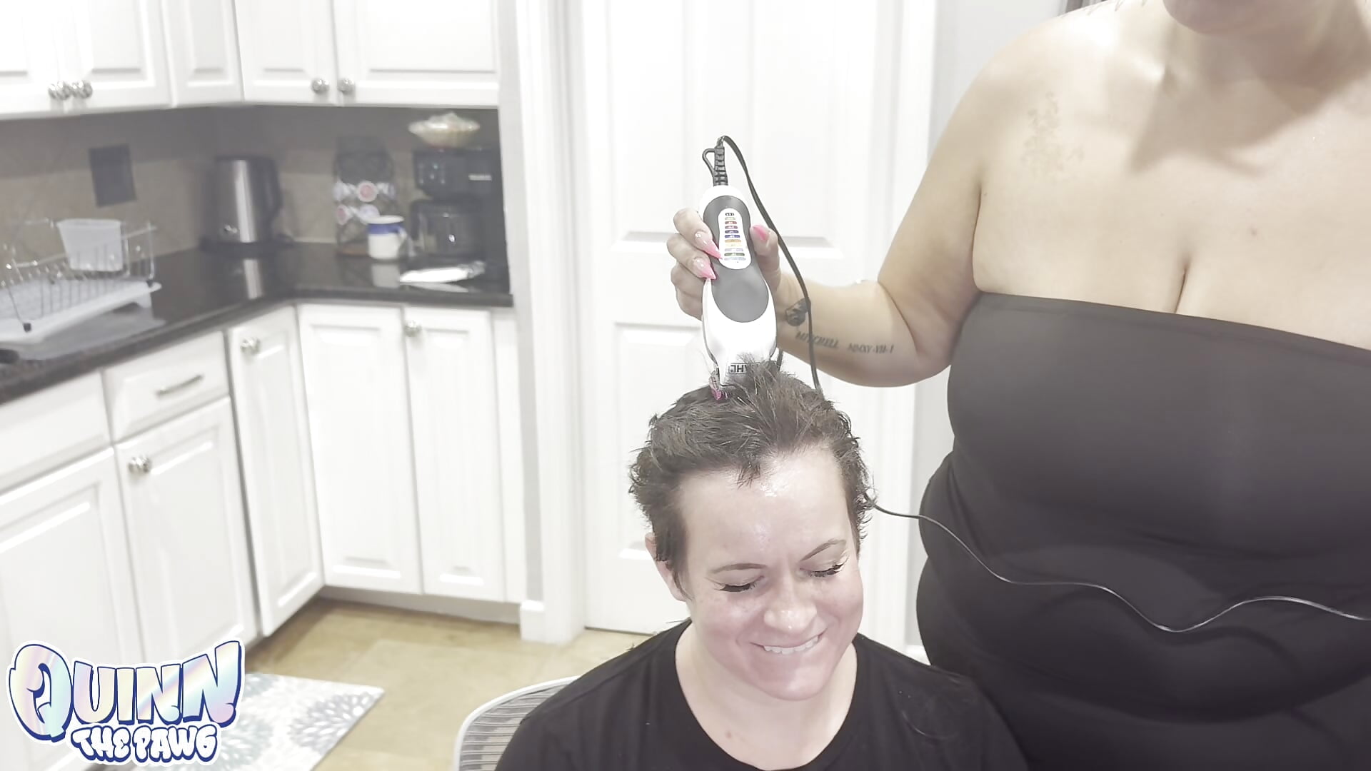 Shaving Quinn’s Head