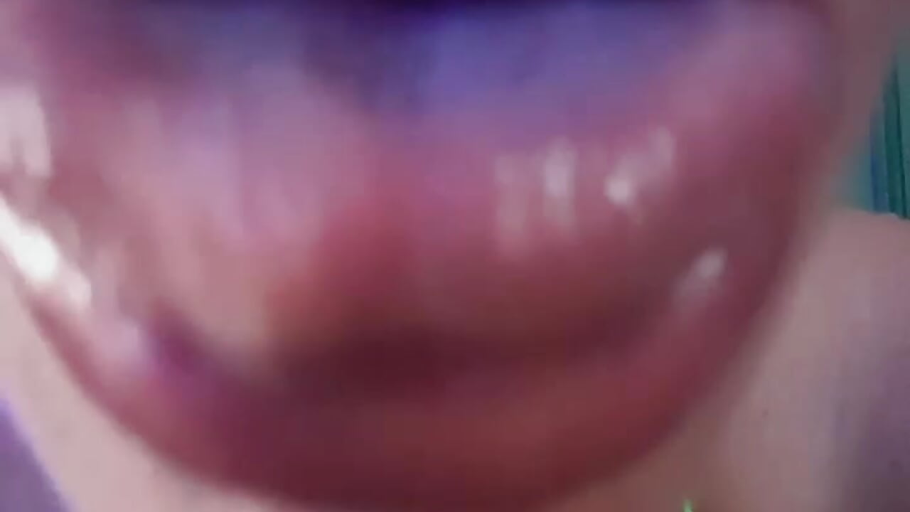 Tongue and mouth play - licking and slurping