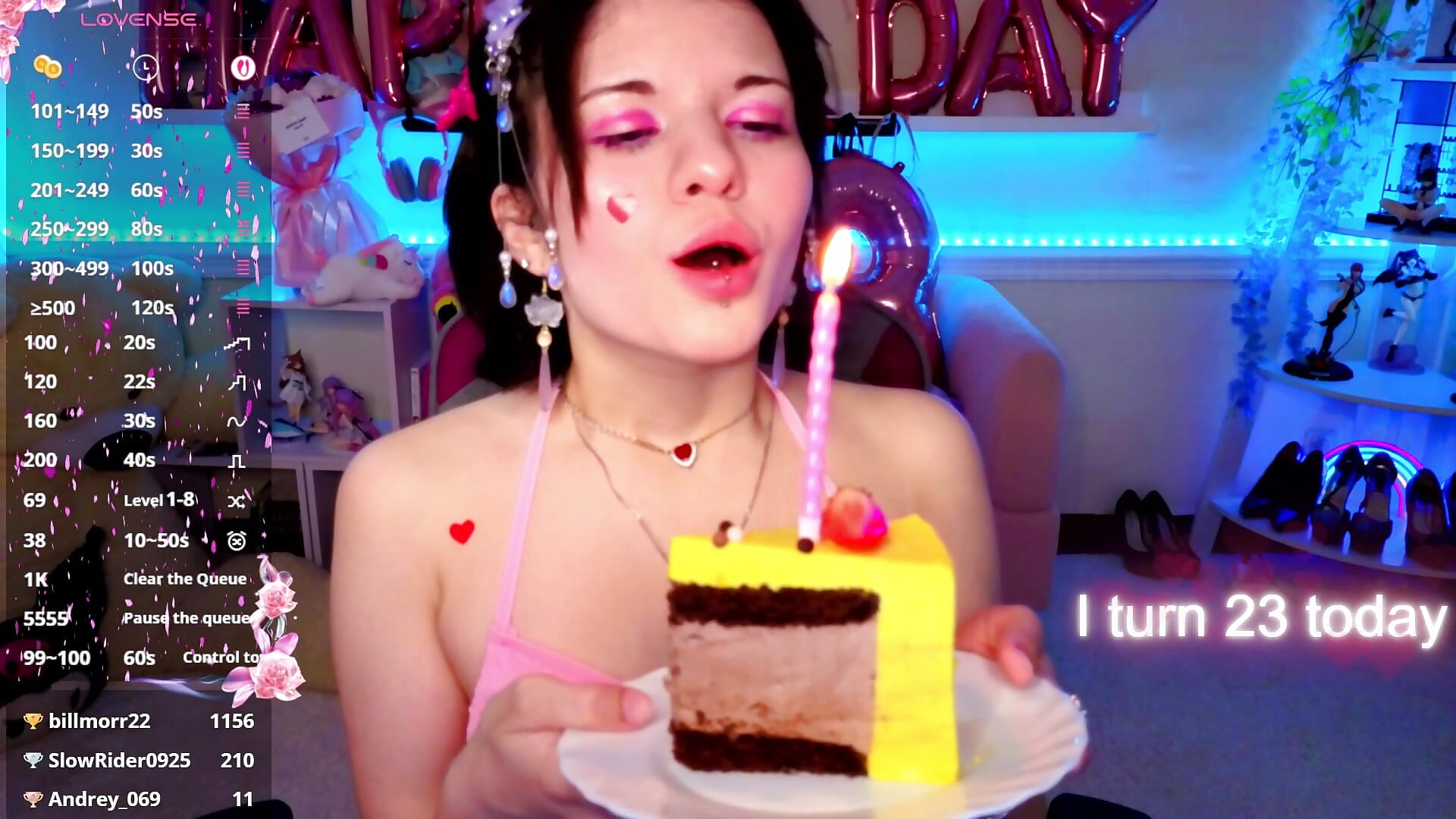 🥂🍰🌟TODAY IS MY SPECIAL DAY, I'M 23 YEARS 🥂🍰🌟 - video di Katya_Zaitseva modella di cam