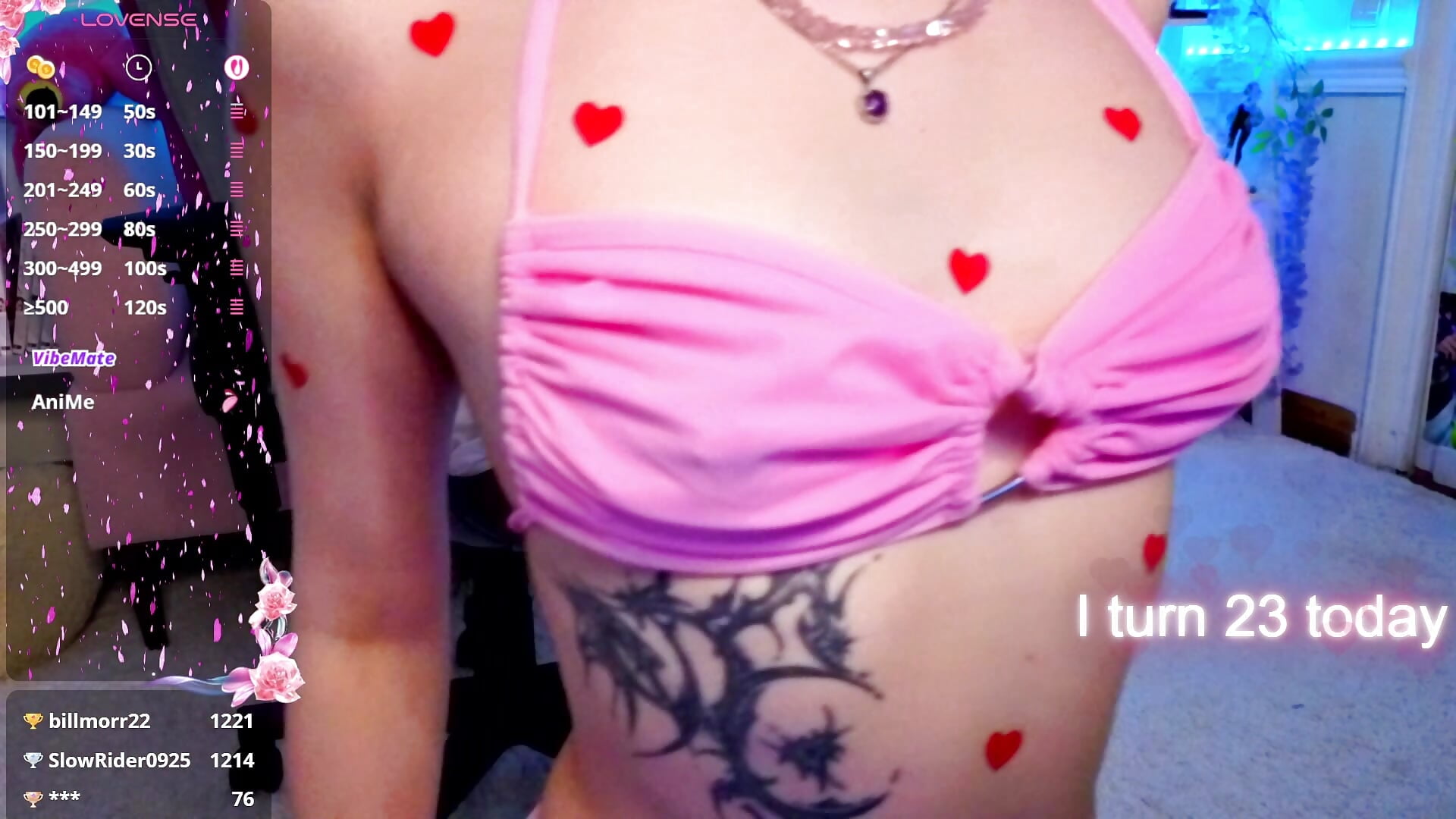 HOT SHOW BIRTHDAY GIRL🍰 – video od webkamerové modelky Katya_Zaitseva