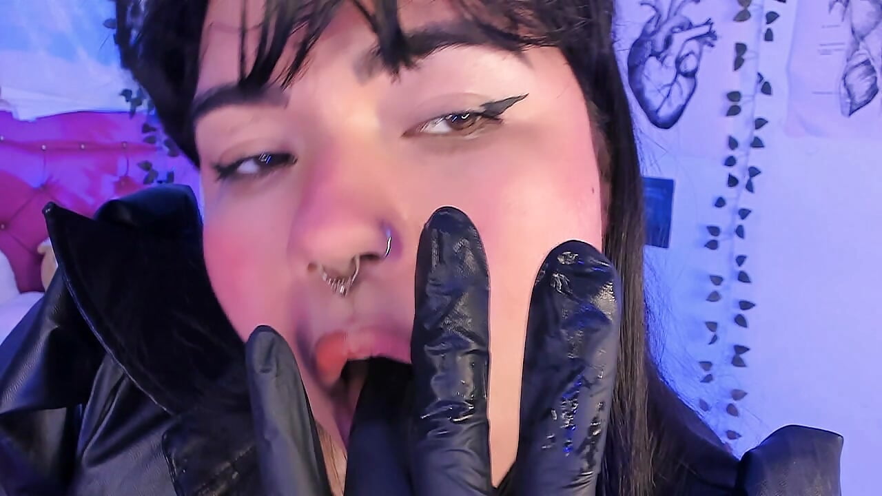 lick latex fingers