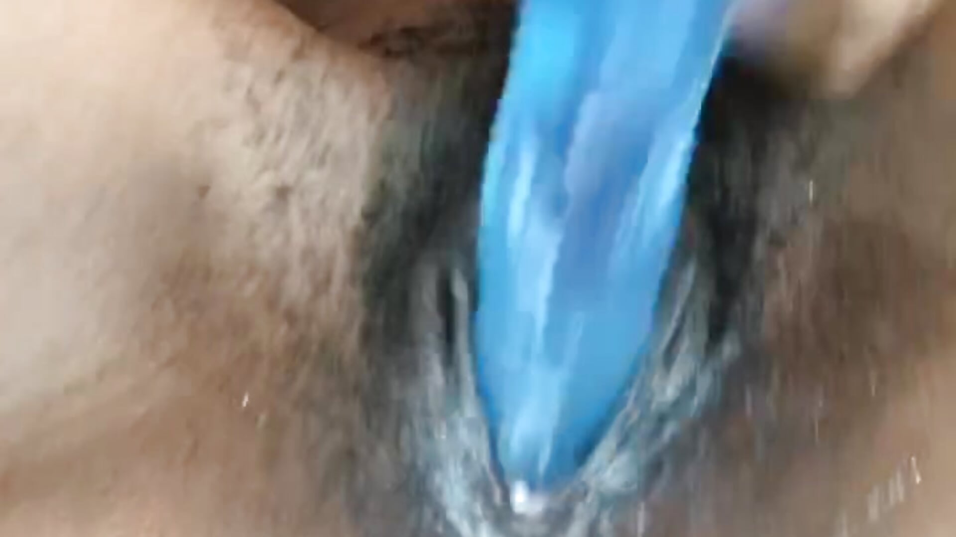 Close up dildo play