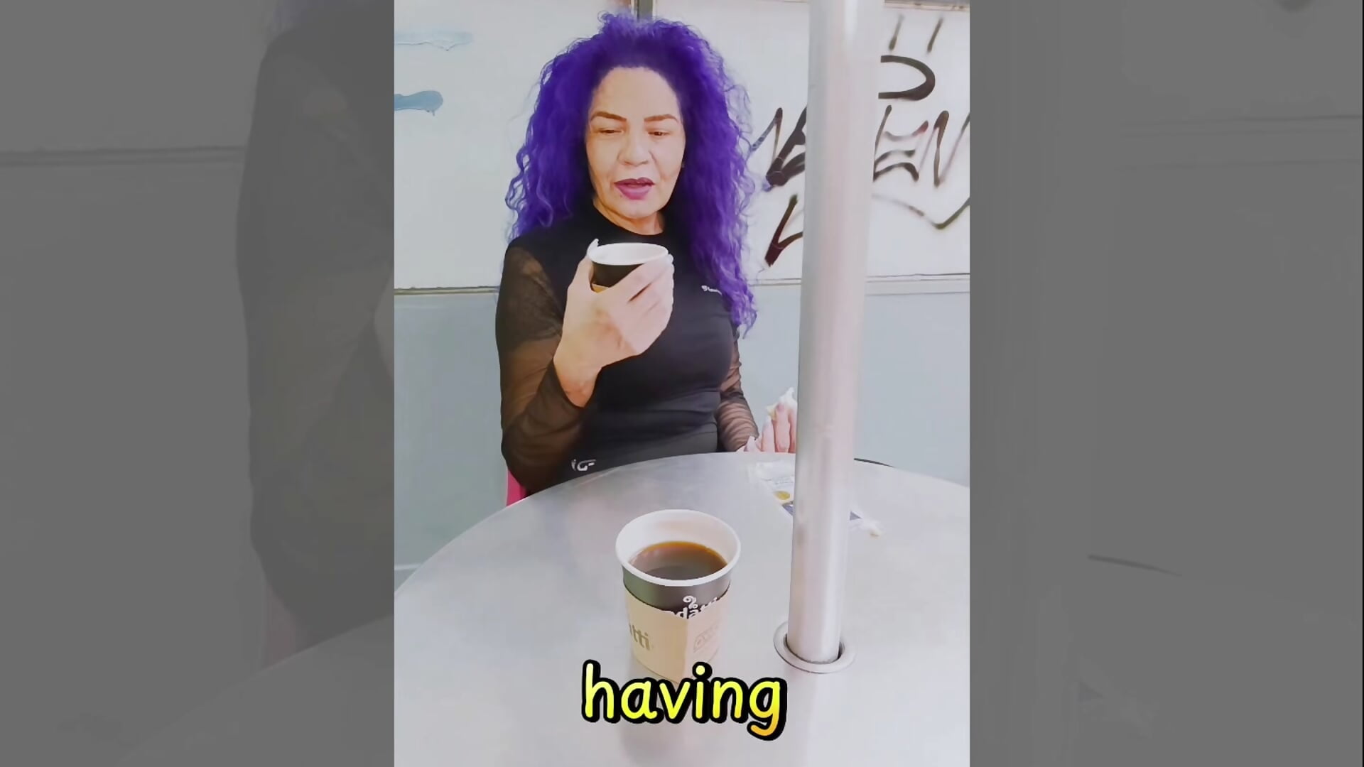 Crazy Faces Drinking Coffee ☕🤪😜😂😆🤣🥴😵‍💫✨ - freyadevil333 adlı kamera modelinin videosu