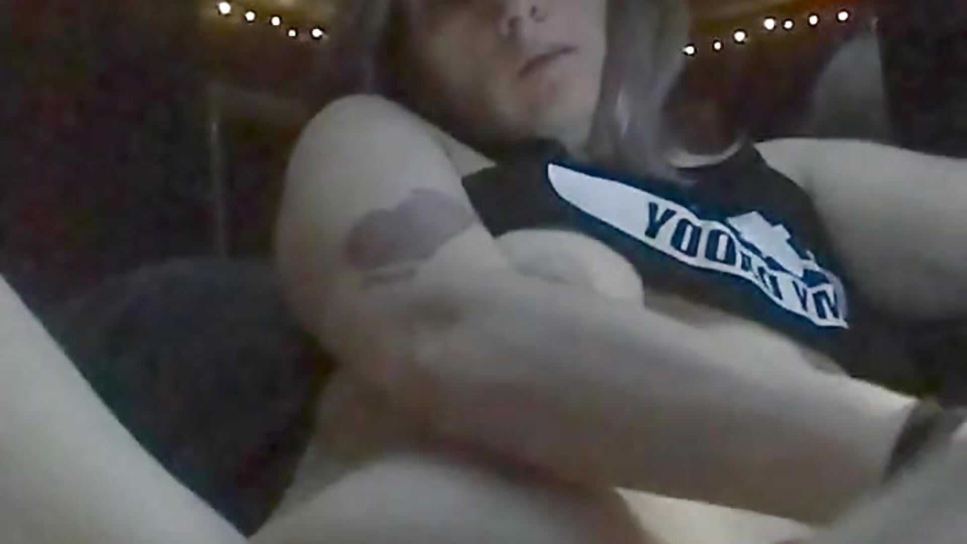Harley completely nude  playin