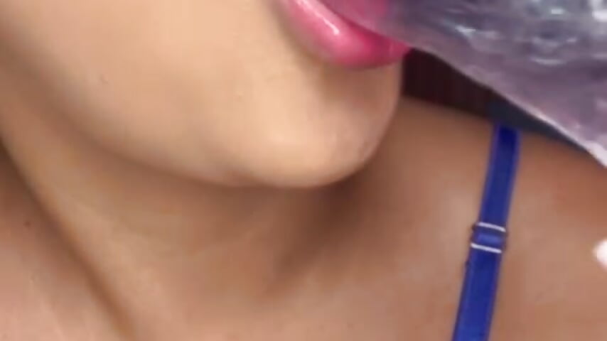 Suck with very much saliva! 💦 - video by NicolleeEvanss cam model