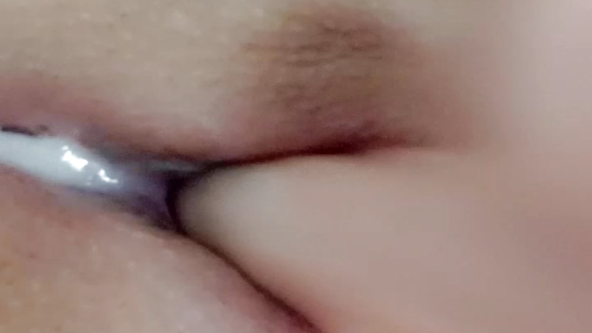 My creamy pussy +dildo inside