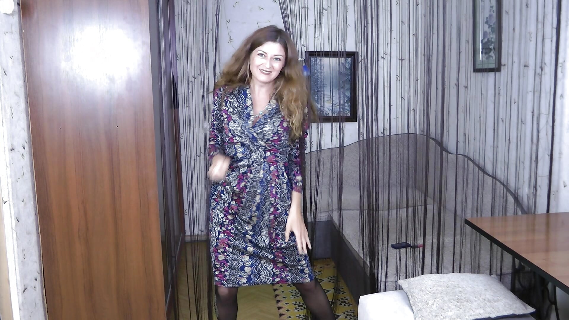 Sexy Dance Stripping In Black Hold-Ups - video by Helen1974 cam model