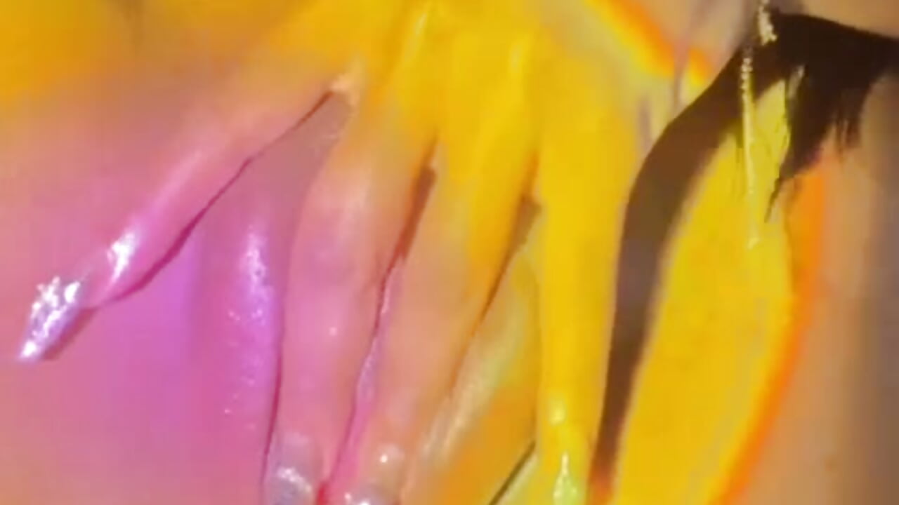 playing with my wet and fat pussy