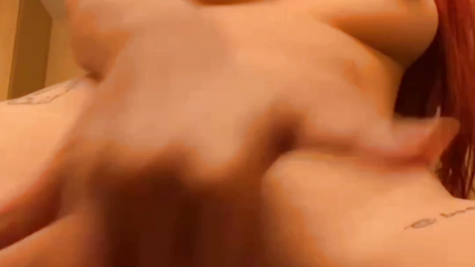 Redhead finger and dildo fuck