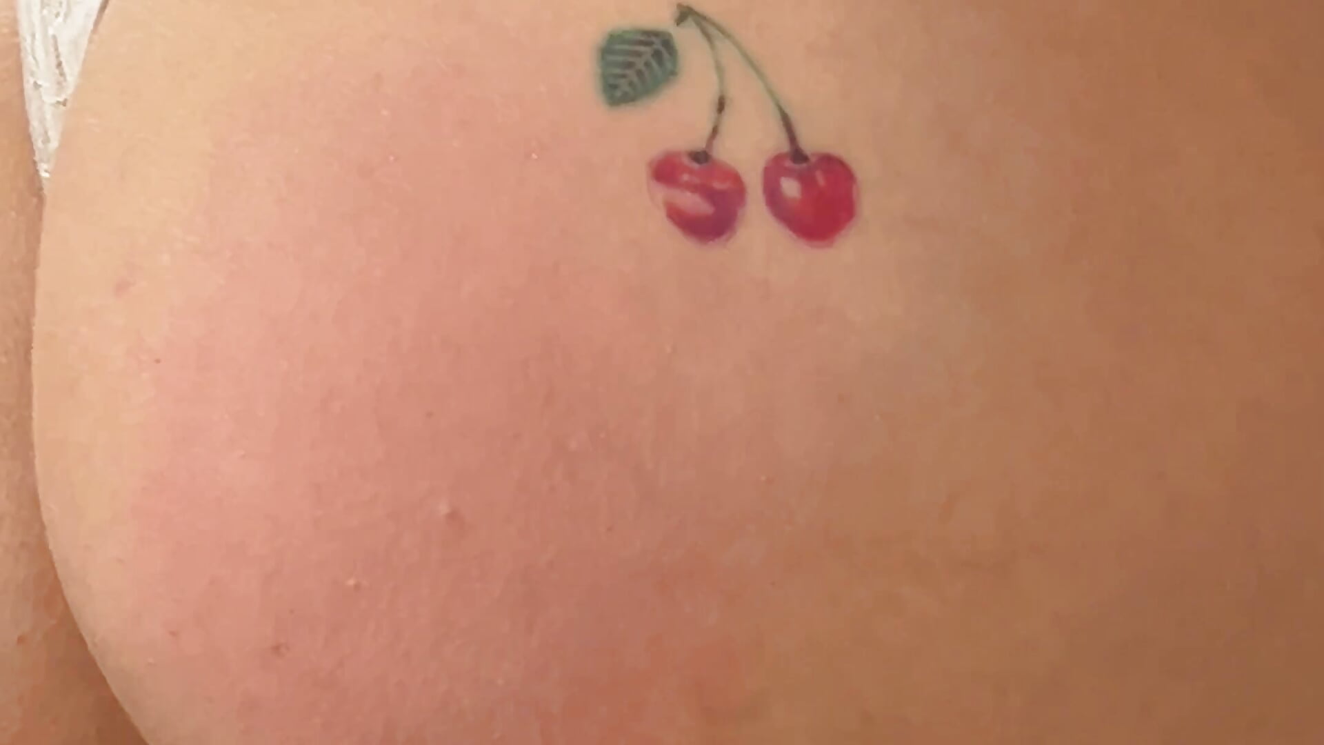 Sofi’s red from all the spankings
