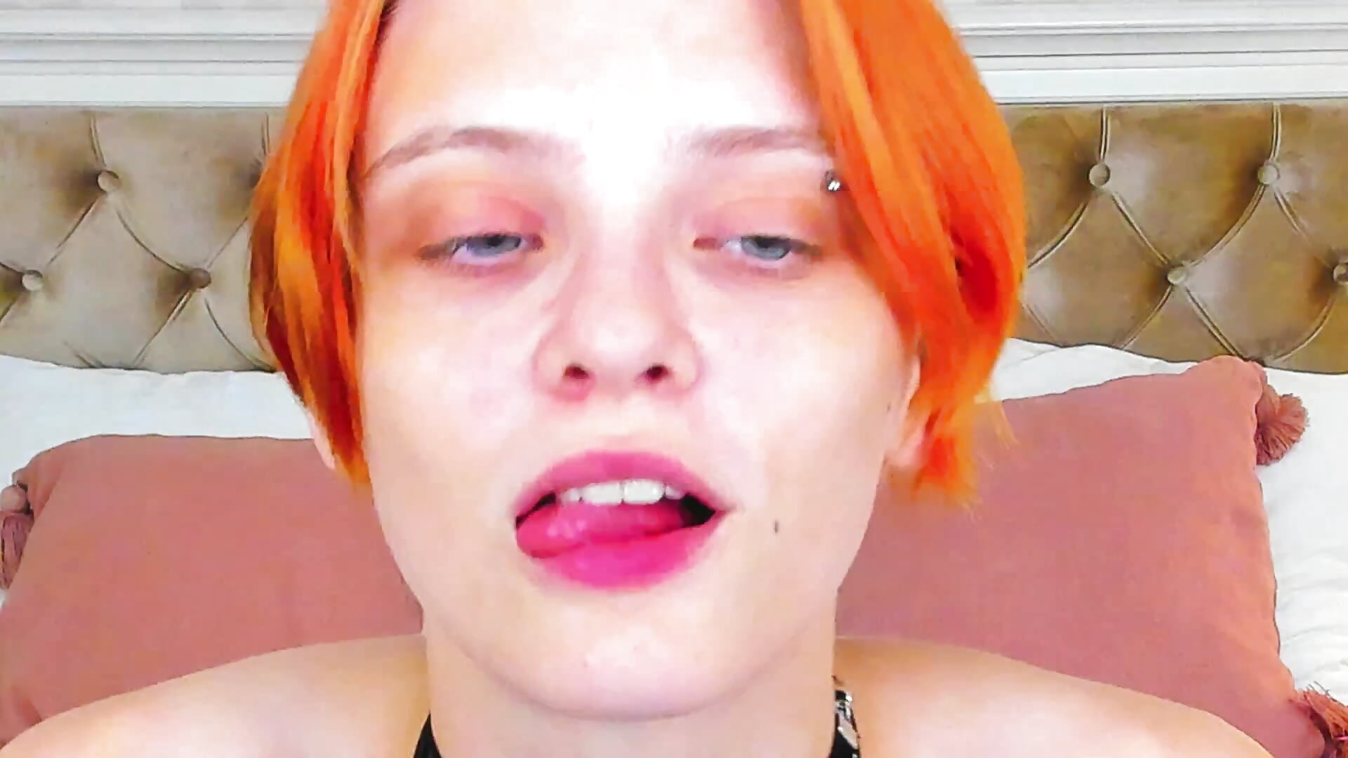 Play with lips close up