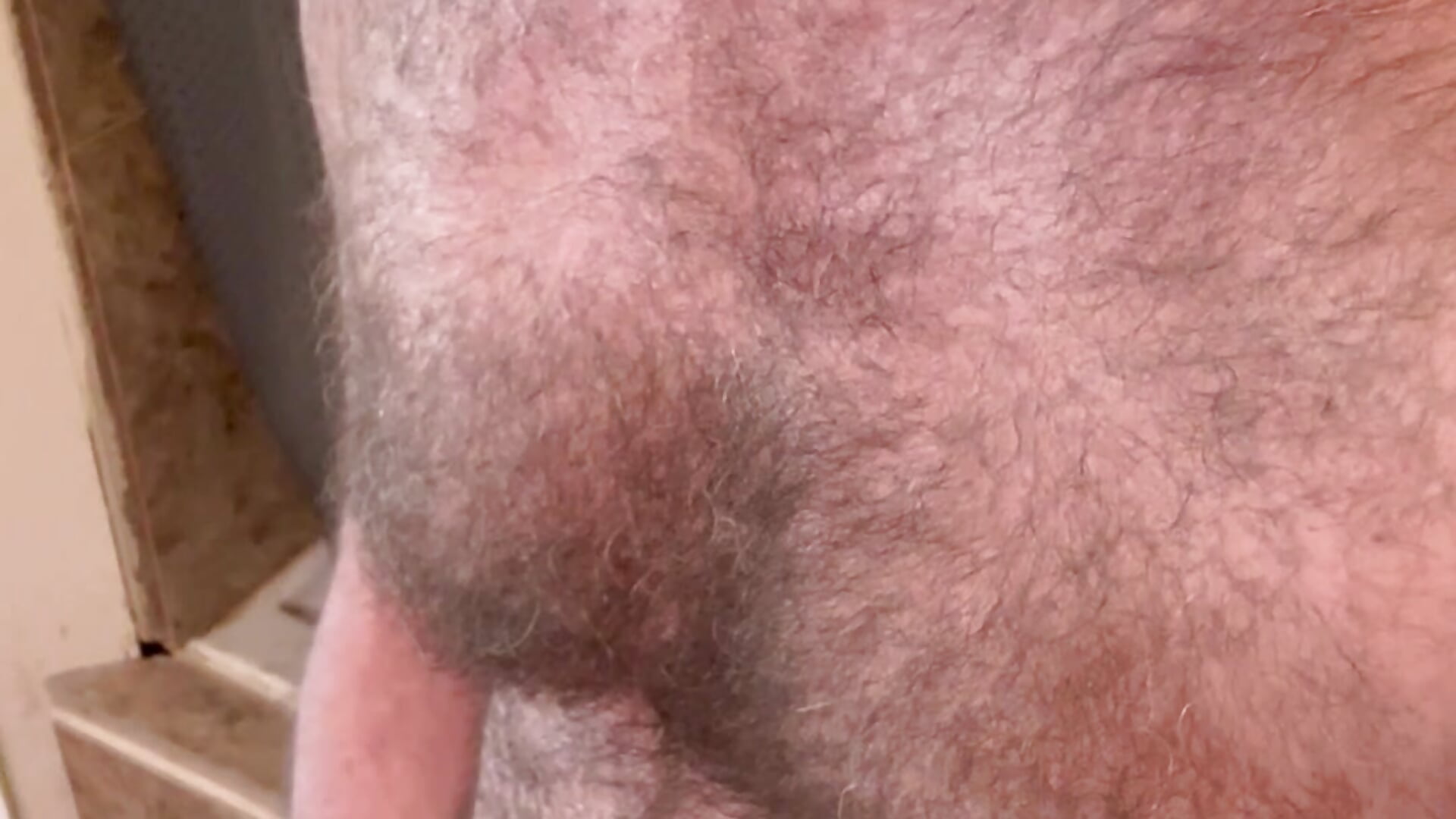 Solo cock stroking