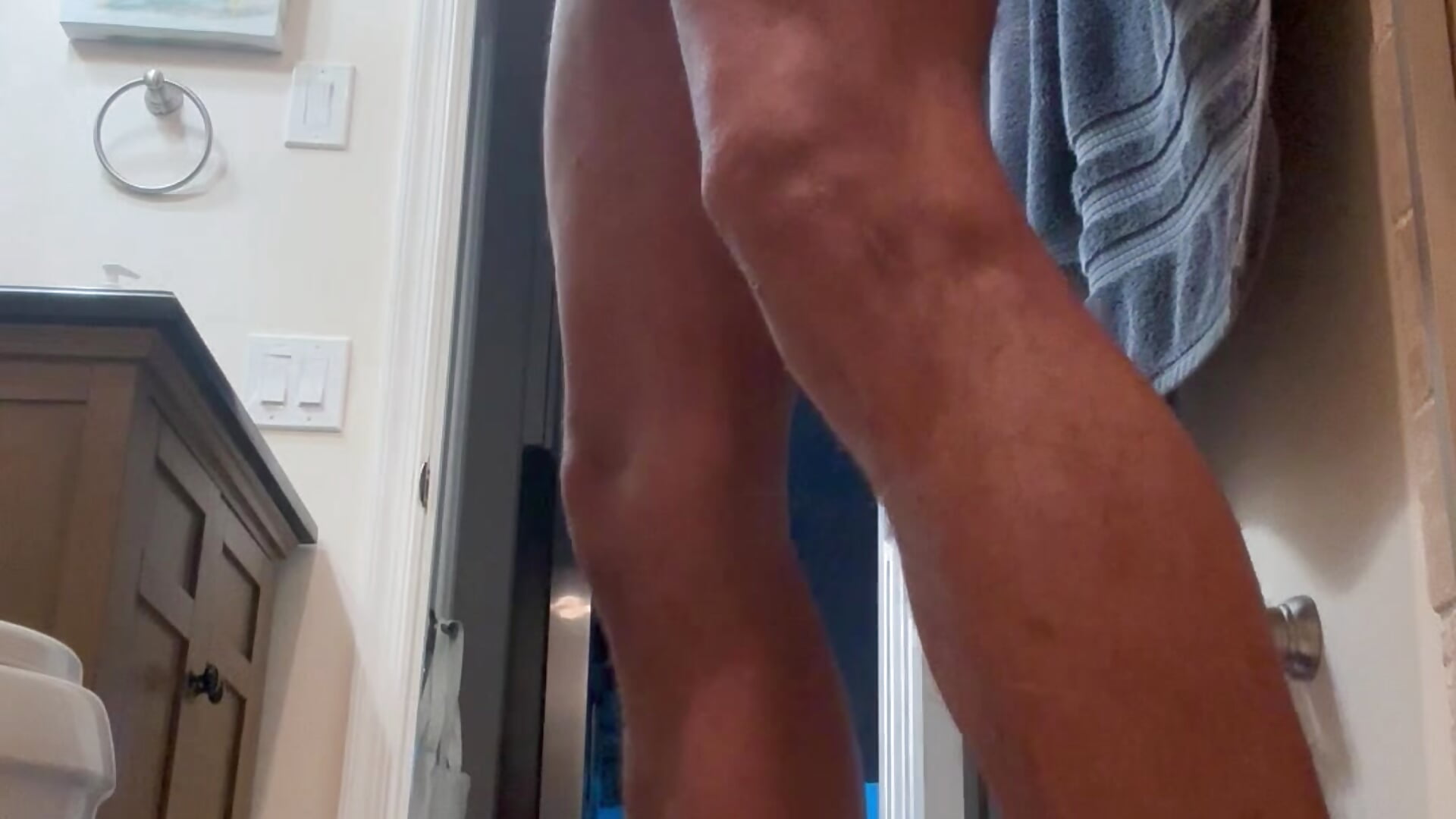 Cumshot after shower