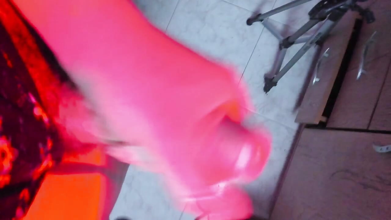 STROKE COCK WITH OIL + CUM