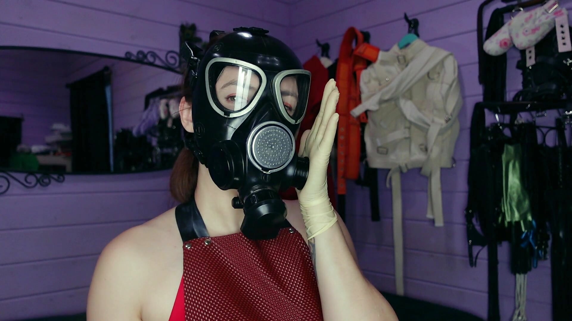 try on all my 6 gasmasks